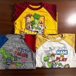 Disney Pixar Toy Story Kids T-Shirts (bundle 3) Multicolor Size 4T